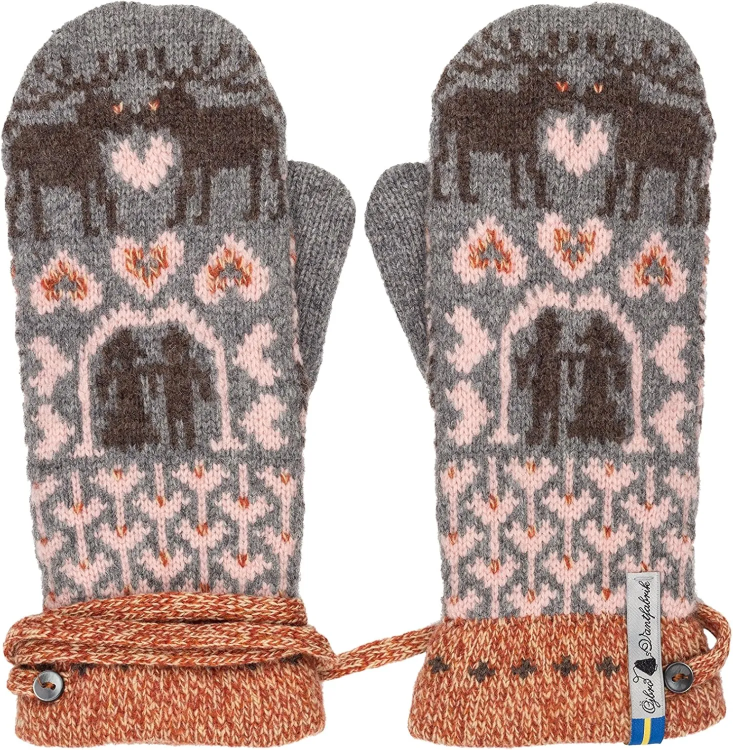 Öjbro Swedish made 100% Merino Wool Soft Thick & Extremely Warm Mittens (as Featured by the Raynauds Assn)