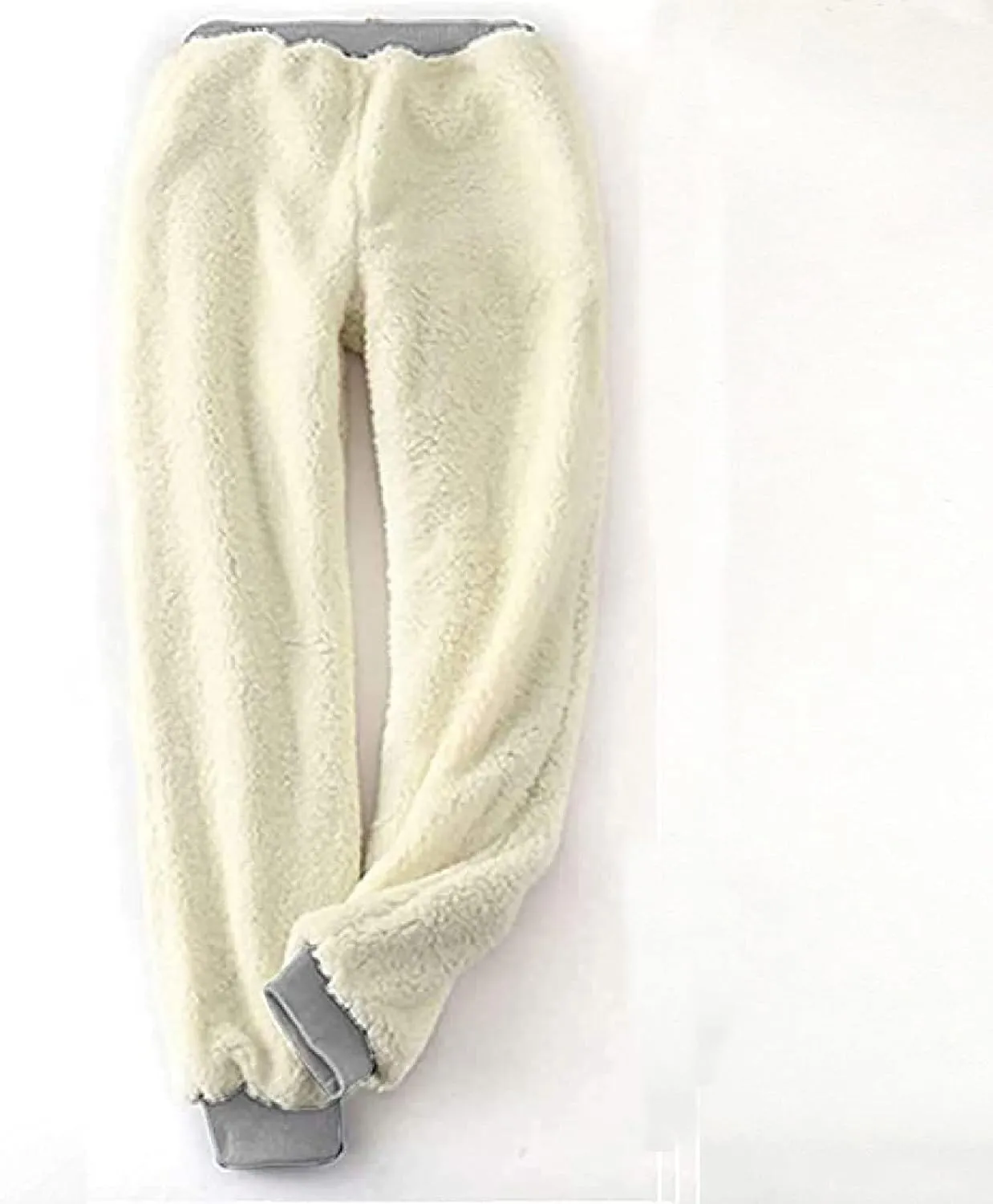 JIEMUXIU Womens Fleece Lined Sweatpants Winter Sherpa Warm Jogger Drawstring Pants Casual Thermal Sweatpants