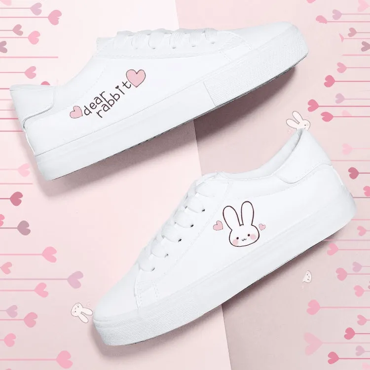 Kawaii Sweet All-match Cartoon Pattern Sneakers
