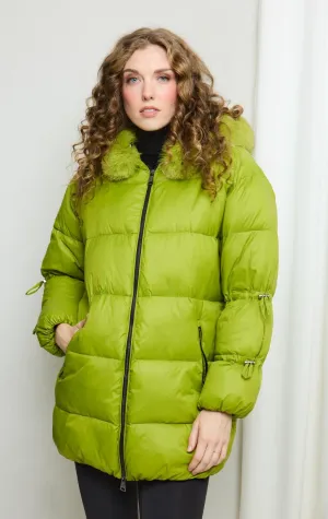 Nitia - Down Filled Puffer with Tie Detail