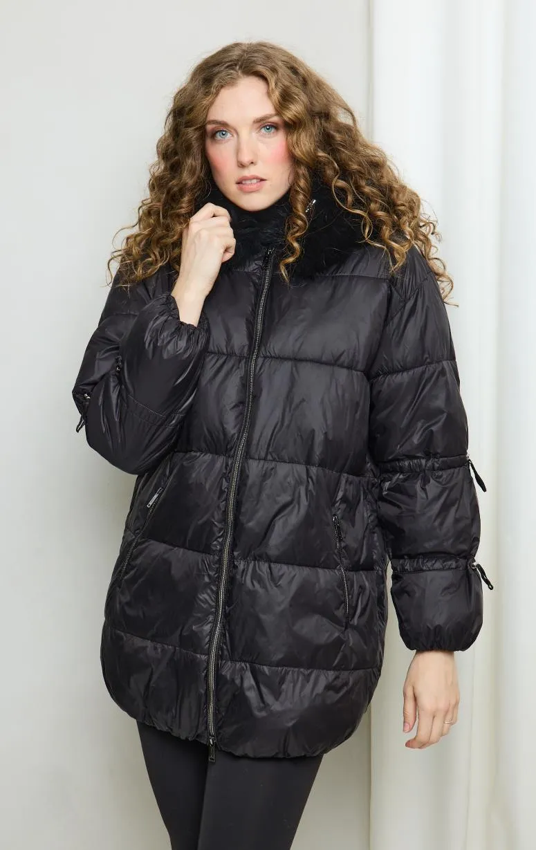 Nitia - Down Filled Puffer with Tie Detail