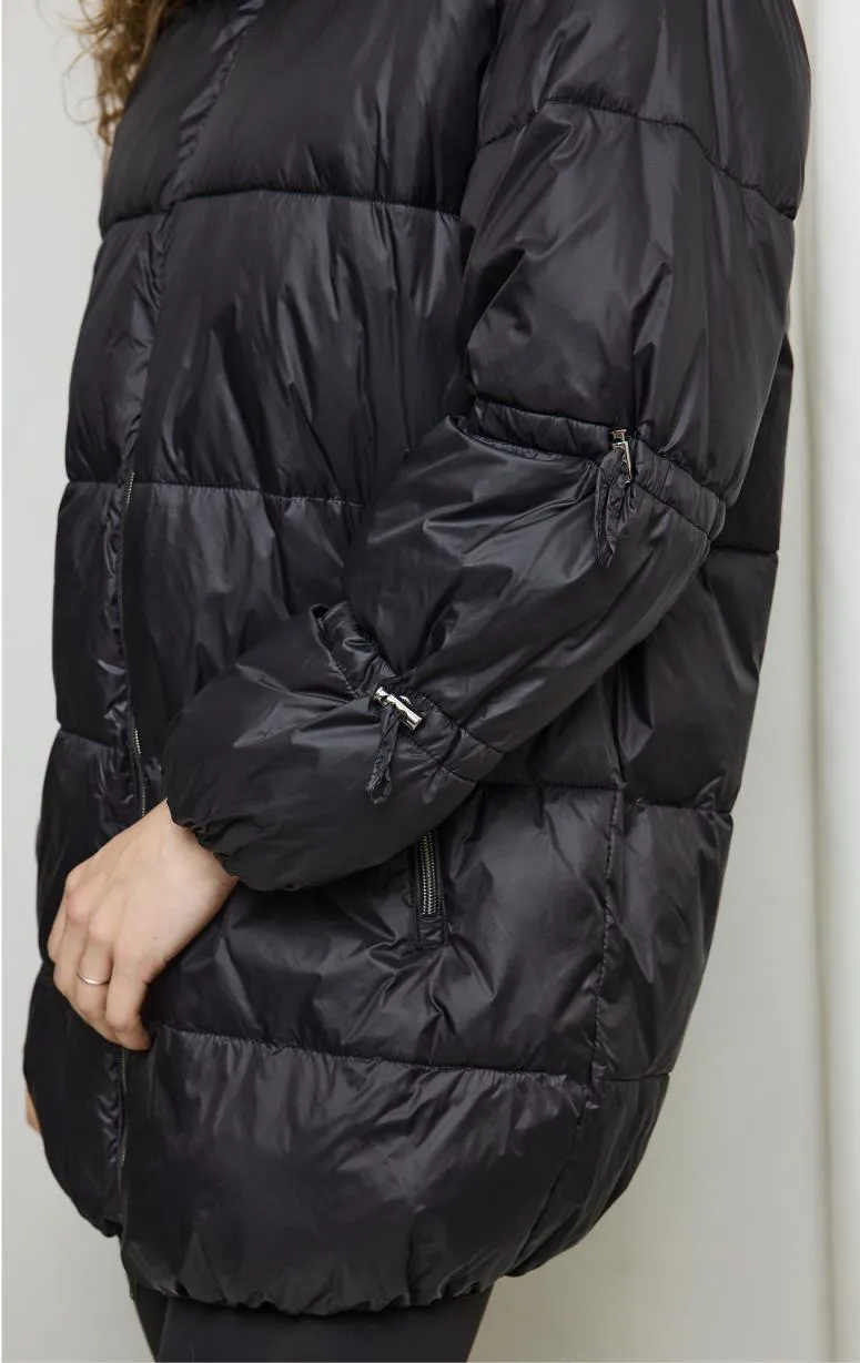 Nitia - Down Filled Puffer with Tie Detail