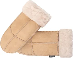 Nordvek Womens Sheepskin Mittens - Adjustable Turnover Cuff # 308-100