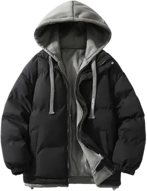 Womens Hooded Cotton Coata Winter Warm Jacket Down Cotton Parkas Coat Snow Wear Puffer Jacket Parkas Womens Outwear