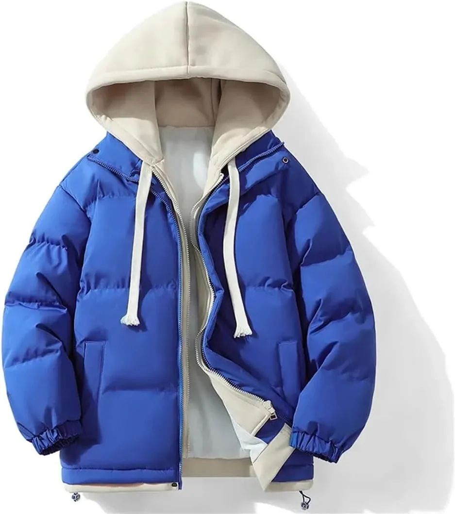 Womens Hooded Cotton Coata Winter Warm Jacket Down Cotton Parkas Coat Snow Wear Puffer Jacket Parkas Womens Outwear